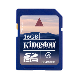 Kingston 16GB SDHC Card photo du produit front M