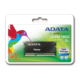 A-DATA XPG Gaming Series, SO-Dimm, DDR3L, 1600 MHz, CL9, 2GB photo du produit front M