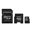Kingston 16Gb microSDHC + 2 Adapters photo du produit front S