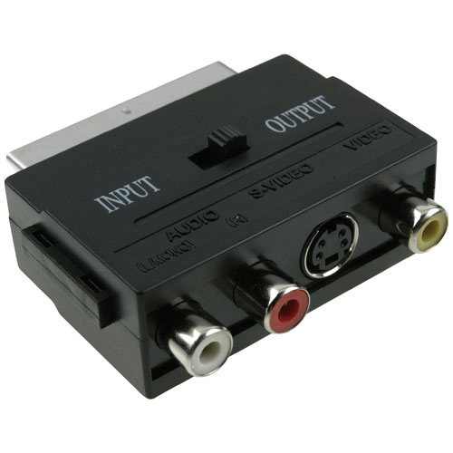 ICIDU Scart Audio / Video Adapter In / Out Produktbild side L