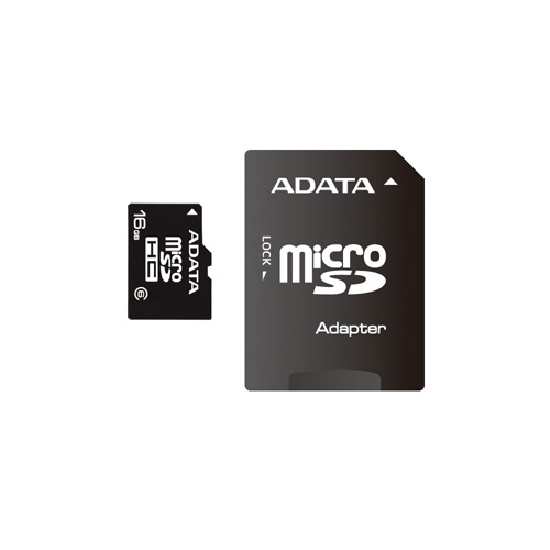 A-DATA microSDHC 16GB class6 Produktbild front L