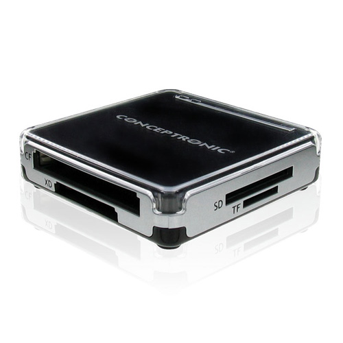 Conceptronic USB 2.0 All in One memory card reader/writer Produktbild back L