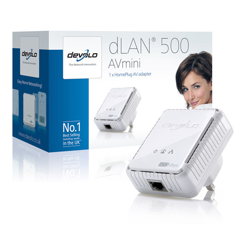 Devolo dLAN 500 AVmini Produktbild side L