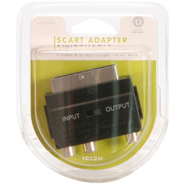 ICIDU Scart Audio / Video Adapter In / Out Produktbild back M