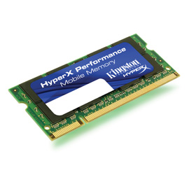 Kingston HyperX 2GB(2 x 1024MB), 800MHz, DDR2, Non-ECC, CL5 (5-5-5-18), SODIMM Produktbild