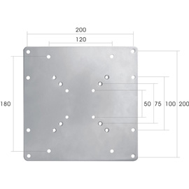 Newstar VESA adapter plate Produktbild side M