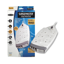 Belkin 6-Socket SurgeMaster Superior Series with Telephone Protection Produktbild front M