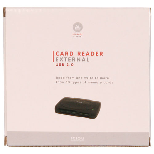 ICIDU External Multi Card Reader +60 formats product photo back L