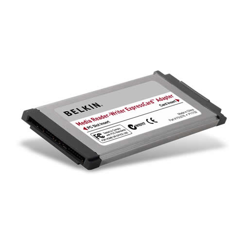 Belkin Media Reader-Writer ExpressCard Adapter product photo front L