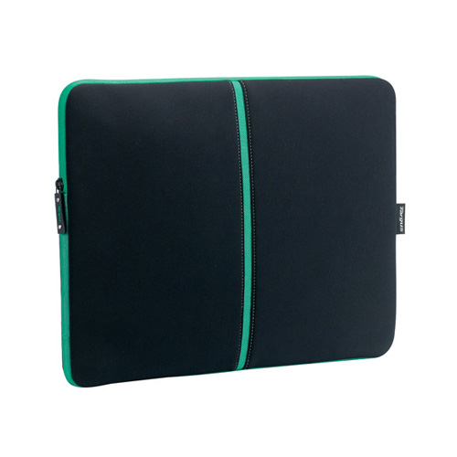 Targus Laptop Skin, Black/Green product photo front L
