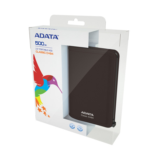 A-DATA CH94 Portable 500GB product photo back L