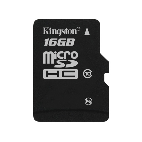 Kingston 16GB microSDHC product photo front L