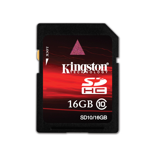 Kingston 16GB SDHC product photo front L