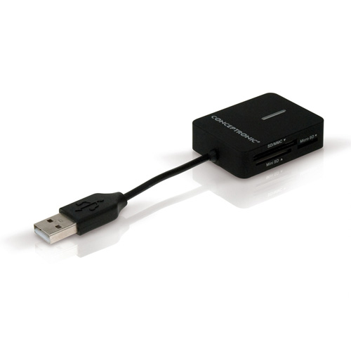 Conceptronic Travel Multi Card Reader product photo side L