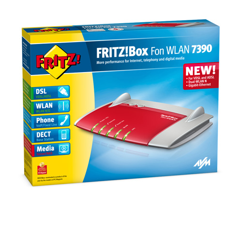 AVM FRITZ!Box Fon WLAN 7390 International Edition product photo back L