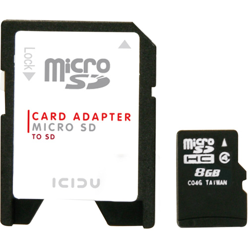 ICIDU Micro SDHC Card 8GB product photo back L