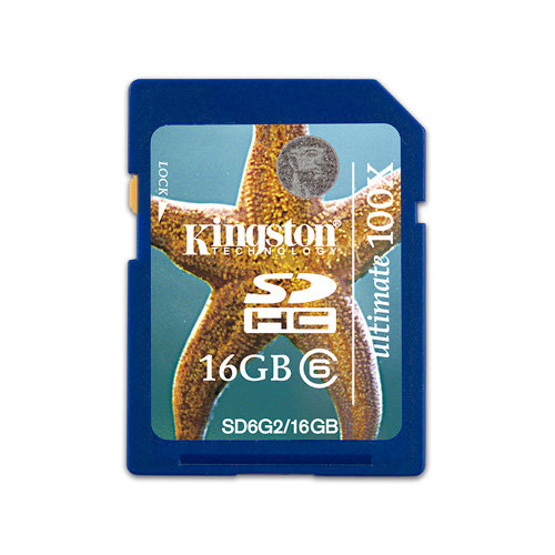 Kingston 16GB SDHC product photo front L
