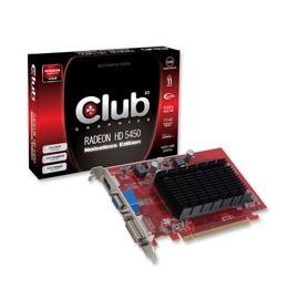 CLUB3D Radeon HD 5450 Noiseless Edition product photo front M