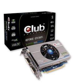 CLUB3D GeForce GTX 560Ti Green Edition product photo front M