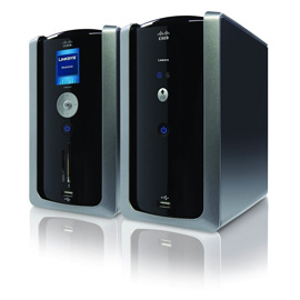 Linksys Media Hub Home Entertainment Storage LCD product photo front M