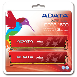 A-DATA XPG Plus Series DDR3 1600 MHz CL8 Dual Channel 4GB (2GBx2) product photo back M
