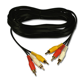 Belkin Triple Pack Phono to Phono Cables, 5m product photo front M