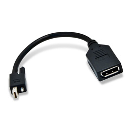 Matrox Matrox Mini DisplayPort to DisplayPort adapter cable product photo front M