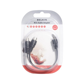 Belkin RCA extension cable MALE/2XFEMALE 0.1M product photo front M