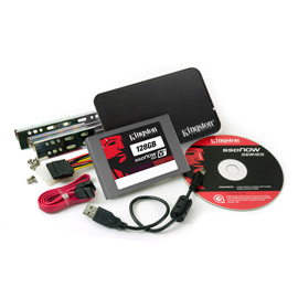 Kingston 128GB SSDNow V+100 Upg. Bundle Kit product photo front M