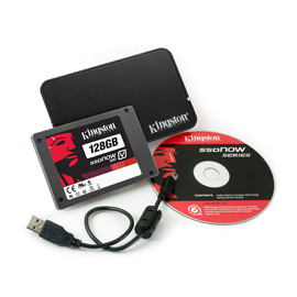 Kingston 128GB SSDNow V100 + Notebook Upg. Kit product photo front M