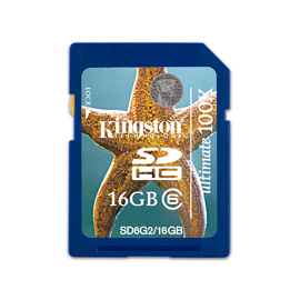 Kingston 16GB SDHC product photo front M