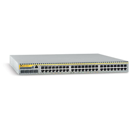 Allied Telesis 48-port 10/100TX managed FE L3 Switch w/ 4x SFP exp. bays product photo front M