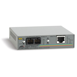 Allied Telesis 100TX to 100FX (SC) media converter product photo front M