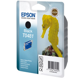 Epson Singlepack Black T0481 product photo front M