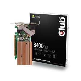 CLUB3D 8400GS 256MB GDDR2 product photo front M