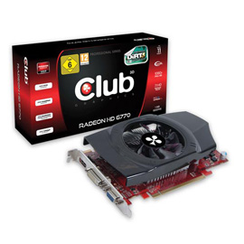 CLUB3D Radeon HD 6770 product photo front M