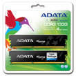 A-DATA XPG Gaming Series, DDR3, 1333 MHz, CL9, Low Voltage, 4GB (2GB x 2) product photo back S
