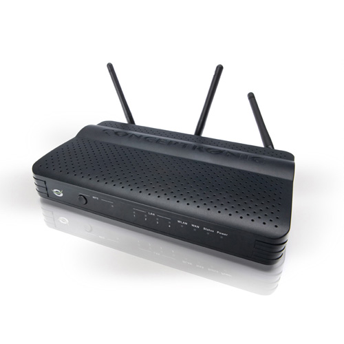 Conceptronic 300Mbps 11n Wireless Gigabit Router & Access Point photo du produit front L