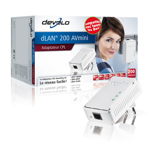 Devolo dLAN 200 AVmini photo du produit side L