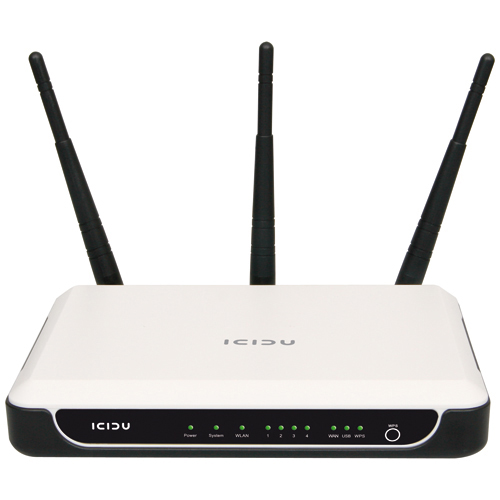 ICIDU Wireless Gigabit Router 300N photo du produit side L