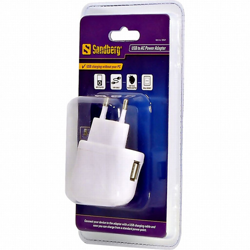 Sandberg USB to AC Power Adapter photo du produit back L