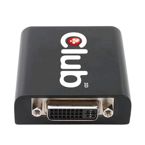 CLUB3D USB2.0 to DVI-I Graphics photo du produit back L