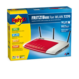 AVM FRITZ!Box Fon WLAN 7270 photo du produit side M